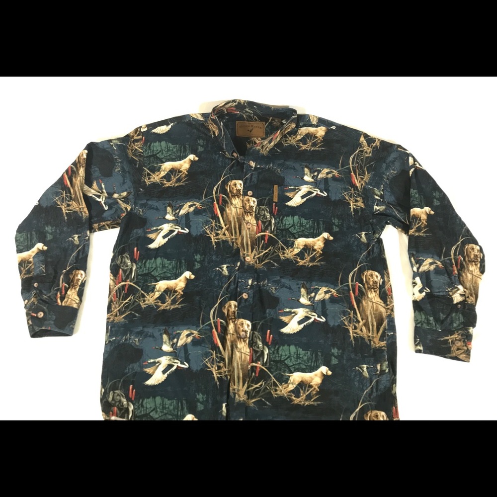 North River men’s duck/Hunting Dog Shirt